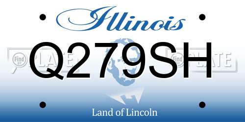 Q279SH Illinois License Plate