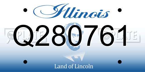 Q280761 Illinois License Plate