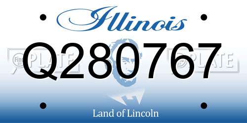 Q280767 Illinois License Plate