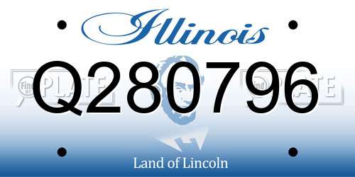 Q280796 Illinois License Plate