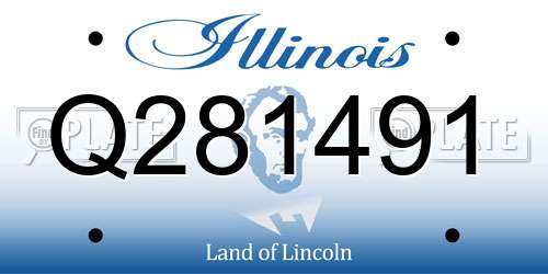 Q281491 Illinois License Plate