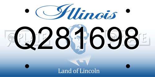 Q281698 Illinois License Plate