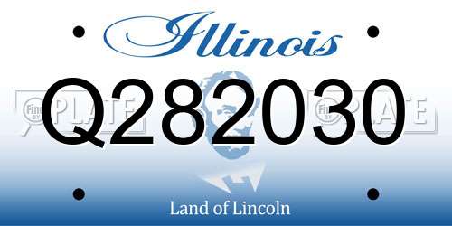 Q282030 Illinois License Plate
