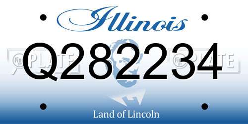 Q282234 Illinois License Plate