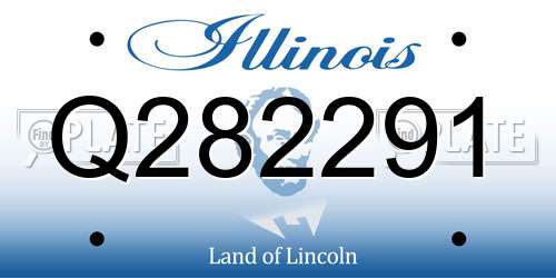 Q282291 Illinois License Plate