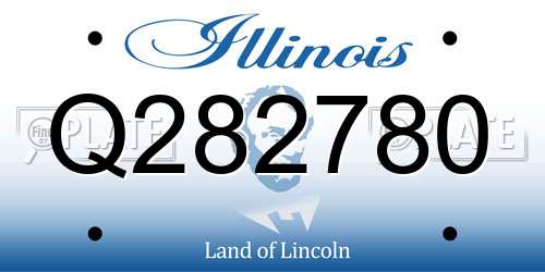 Q282780 Illinois License Plate