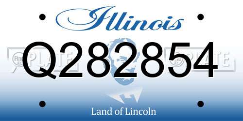 Q282854 Illinois License Plate