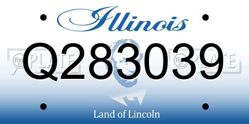 Q283039 Illinois License Plate