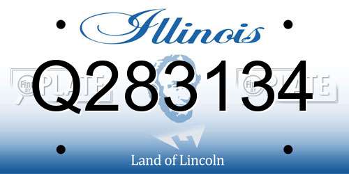 Q283134 Illinois License Plate