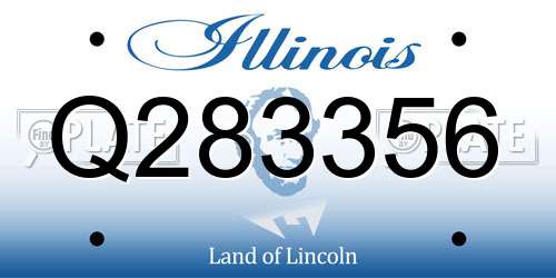 Q283356 Illinois License Plate