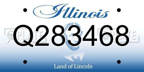 Q283468 Illinois License Plate