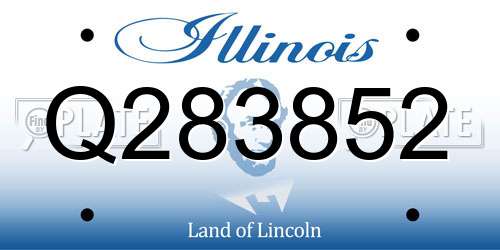 Q283852 Illinois License Plate