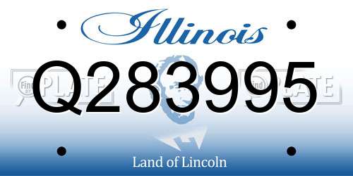 Q283995 Illinois License Plate