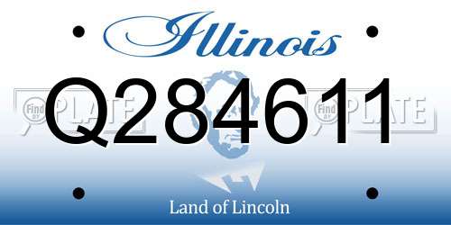 Q284611 Illinois License Plate