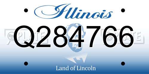 Q284766 Illinois License Plate