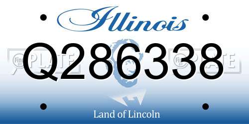Q286338 Illinois License Plate