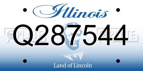 Q287544 Illinois License Plate