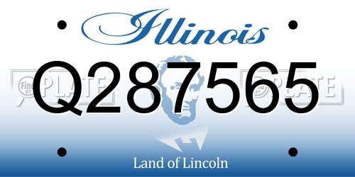 Q287565 Illinois License Plate