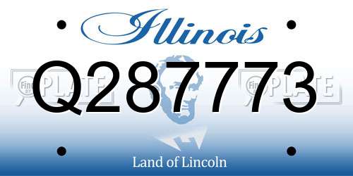 Q287773 Illinois License Plate