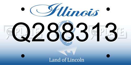 Q288313 Illinois License Plate