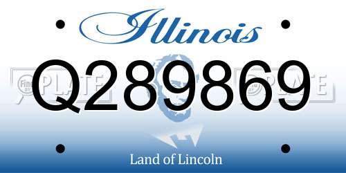 Q289869 Illinois License Plate