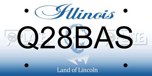 Q28BAS Illinois License Plate