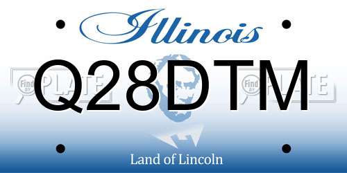 Q28DTM Illinois License Plate
