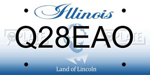 Q28EAO Illinois License Plate