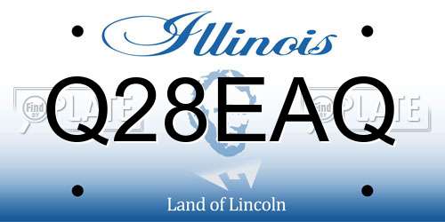 Q28EAQ Illinois License Plate