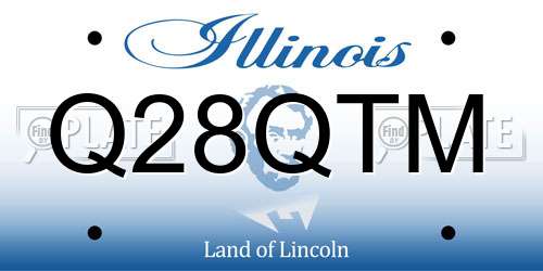 Q28QTM Illinois License Plate