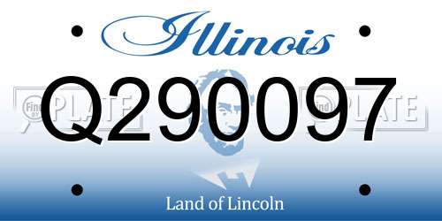 Q290097 Illinois License Plate