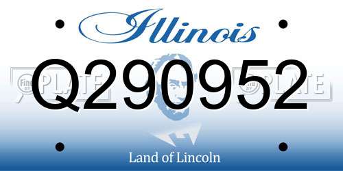 Q290952 Illinois License Plate