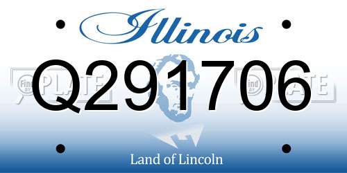 Q291706 Illinois License Plate
