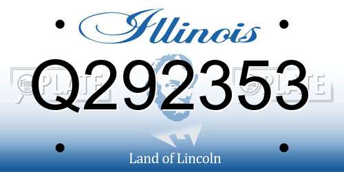 Q292353 Illinois License Plate