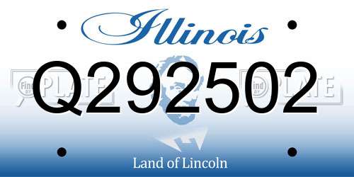 Q292502 Illinois License Plate