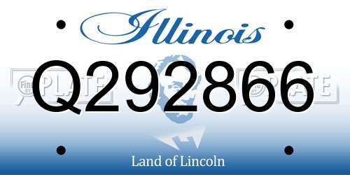 Q292866 Illinois License Plate