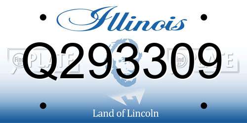 Q293309 Illinois License Plate