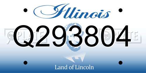 Q293804 Illinois License Plate