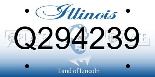 Q294239 Illinois License Plate