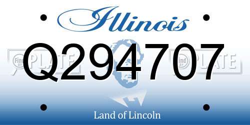 Q294707 Illinois License Plate