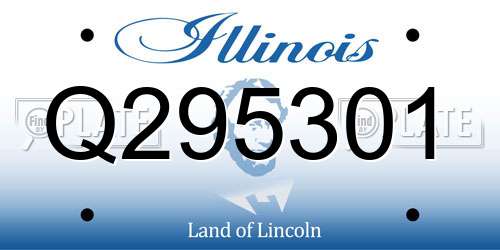 Q295301 Illinois License Plate