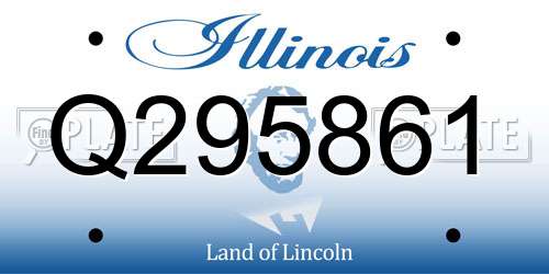 Q295861 Illinois License Plate