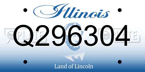 Q296304 Illinois License Plate