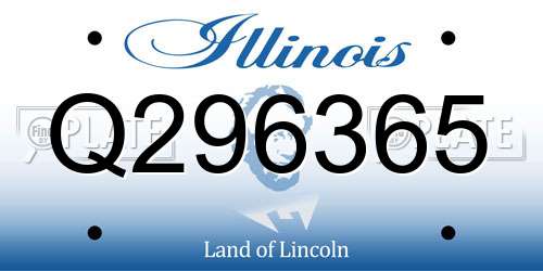 Q296365 Illinois License Plate