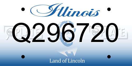 Q296720 Illinois License Plate