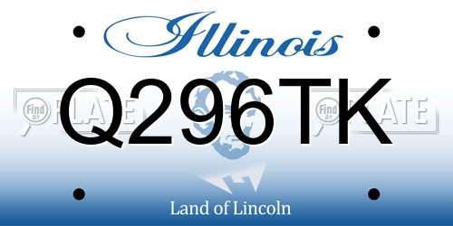 Q296TK Illinois License Plate
