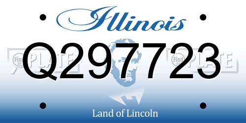 Q297723 Illinois License Plate