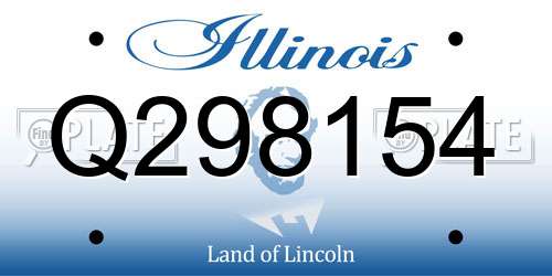 Q298154 Illinois License Plate