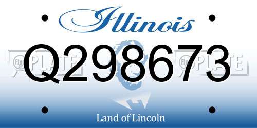 Q298673 Illinois License Plate