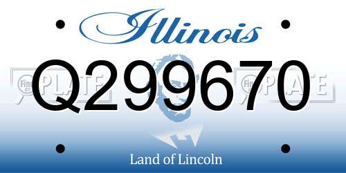 Q299670 Illinois License Plate